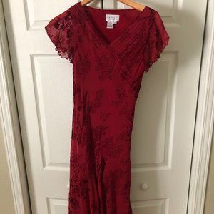 Papell Petites 6P Red Dress
